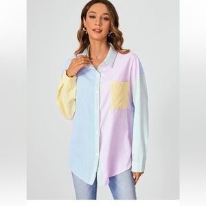 Colorful new shirt button down
